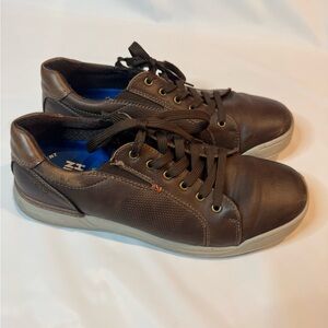 Men’s Nunn Bush KORE Cruise Lace To Toe Oxford Walking Shoes Brown Size 9.5